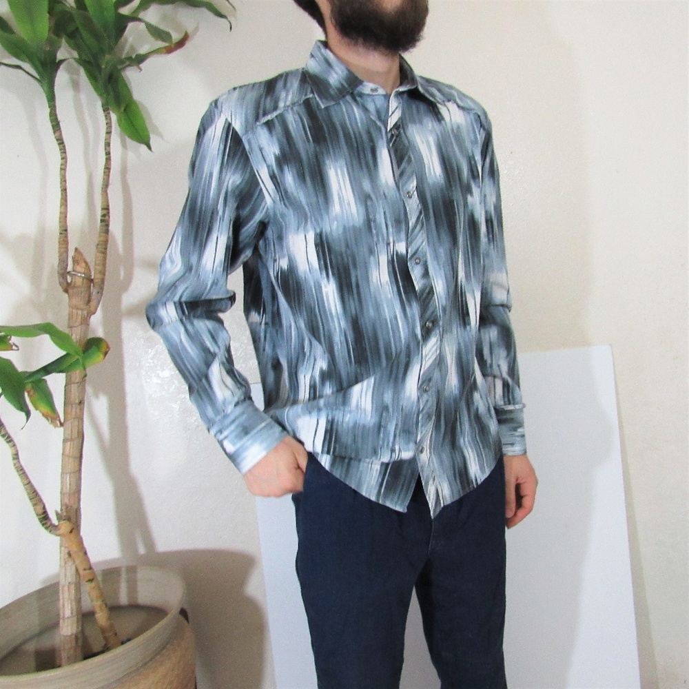 textured Graphic Jhane Barnes Frayed detail Shirt